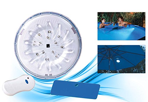 Steinbach Poolbeleuchtung LED Poolbeleuchtung mit Fernbedienung, Transparent, ca. Ø 15 cm -